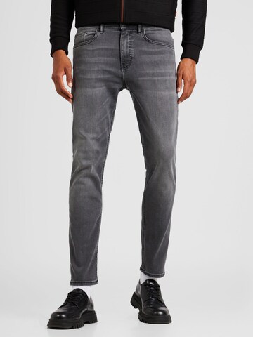 BOSS Slimfit Jeans 'Taber' in Grijs: voorkant