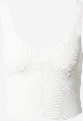 Tally Weijl - Top de malha em branco: frente