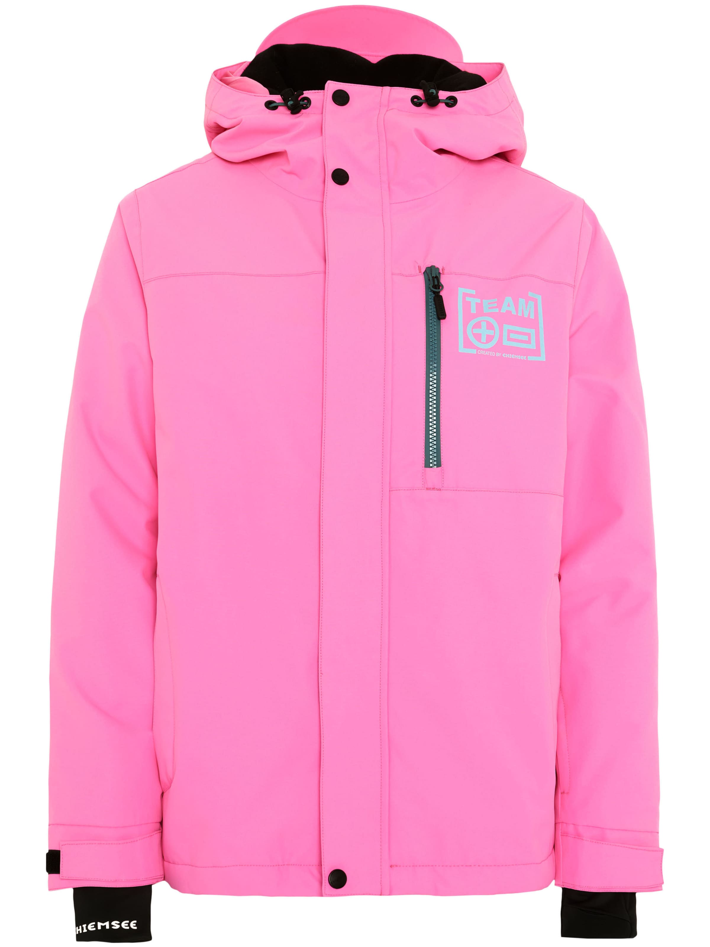 CHIEMSEE Skijacke ' mit reflektierenden Details ' in Pink: Vorderseite
