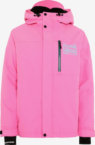 CHIEMSEE Skijacke ' mit reflektierenden Details ' in Pink: Vorderseite