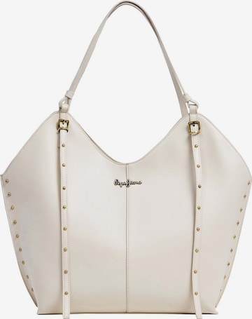 Cabas 'Teleri' Pepe Jeans en blanc : devant
