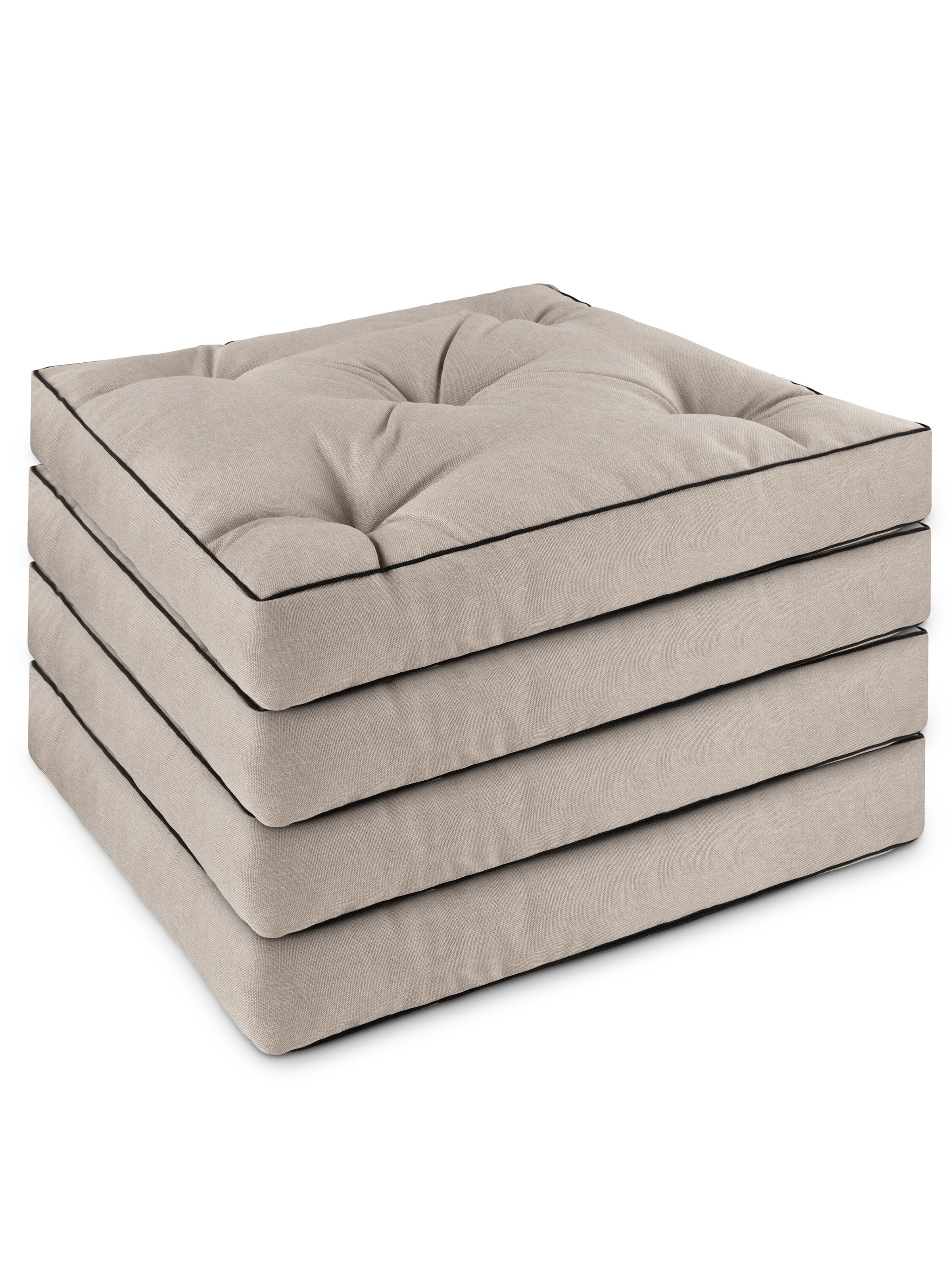 Aspero Stuhlkissen 'Cartagena' in Beige: Vorderseite