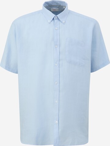s.Oliver Slim fit Overhemd in Blauw: voorkant