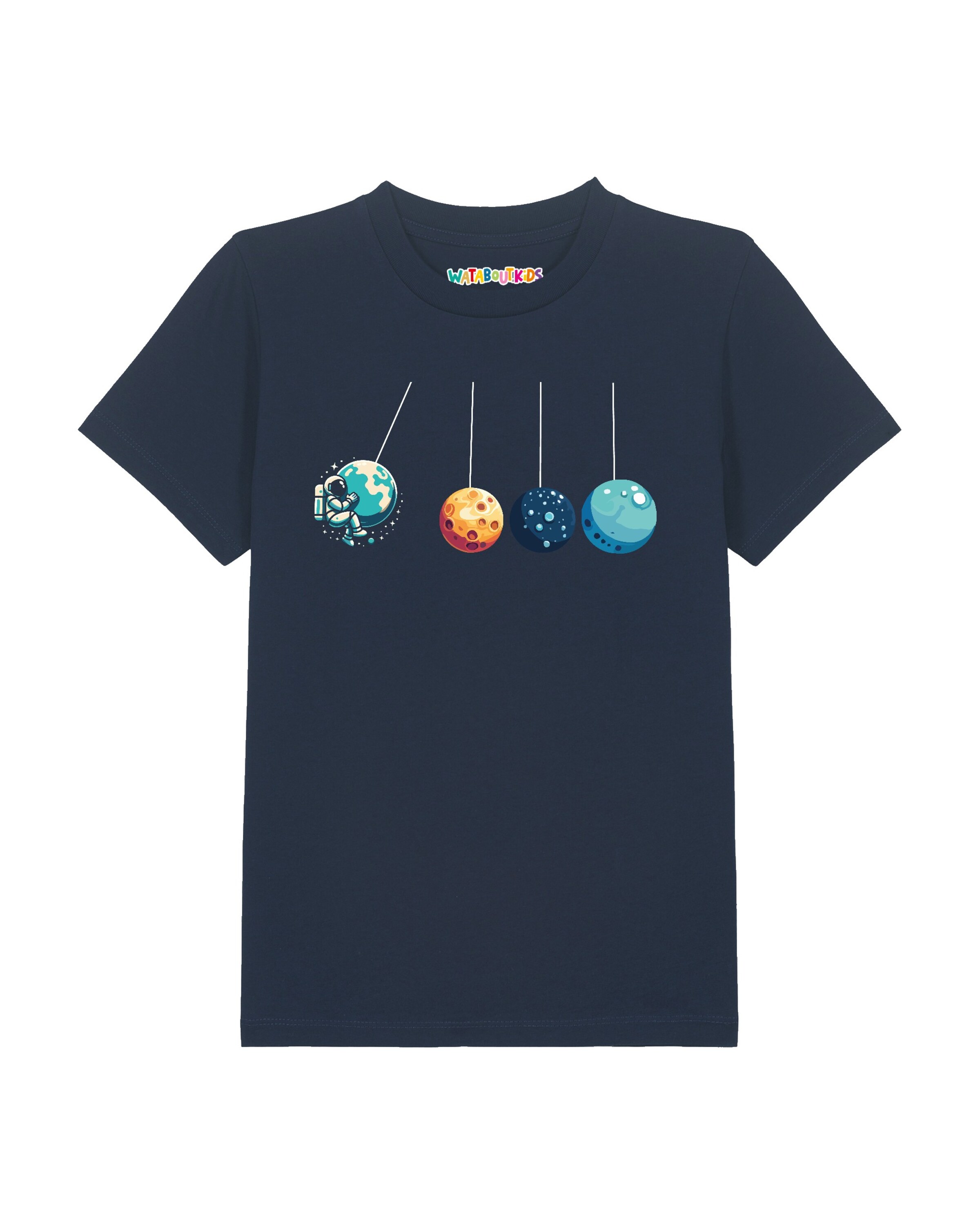 T-Shirt 'Weltraumforscher' watabout.kids en bleu : devant