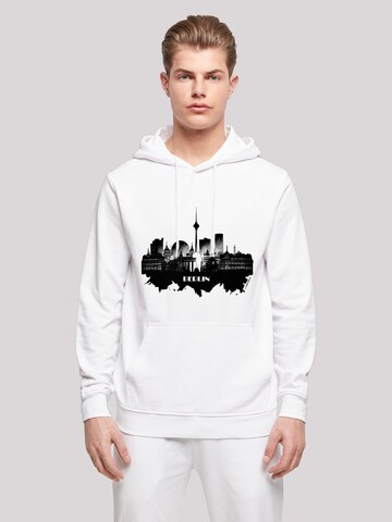 F4NT4STIC Sweatshirt 'Cities Collection - Berlin skyline' in Wit: voorkant