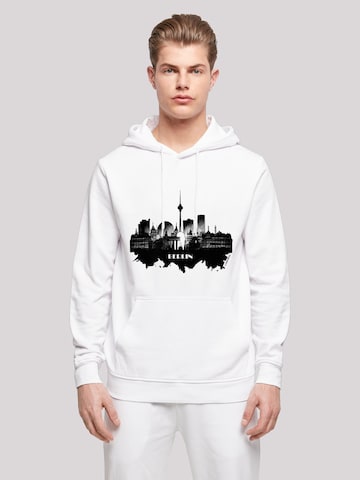 F4NT4STIC Sweatshirt 'Cities Collection - Berlin skyline' in Weiß: predná strana