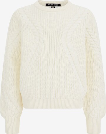 WE Fashion Sweater in Beige: front