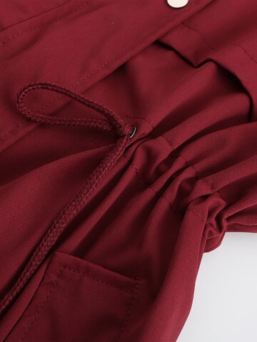 Youthup Between-Seasons Coat in Red