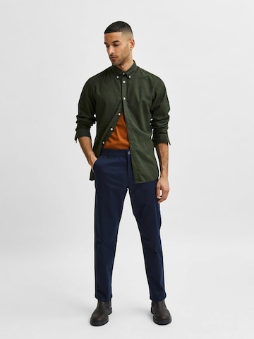 SELECTED HOMME - Regular Calças chino 'Stoke' em azul