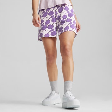 PUMA Regular Workout Pants 'Blossom' in Purple: front