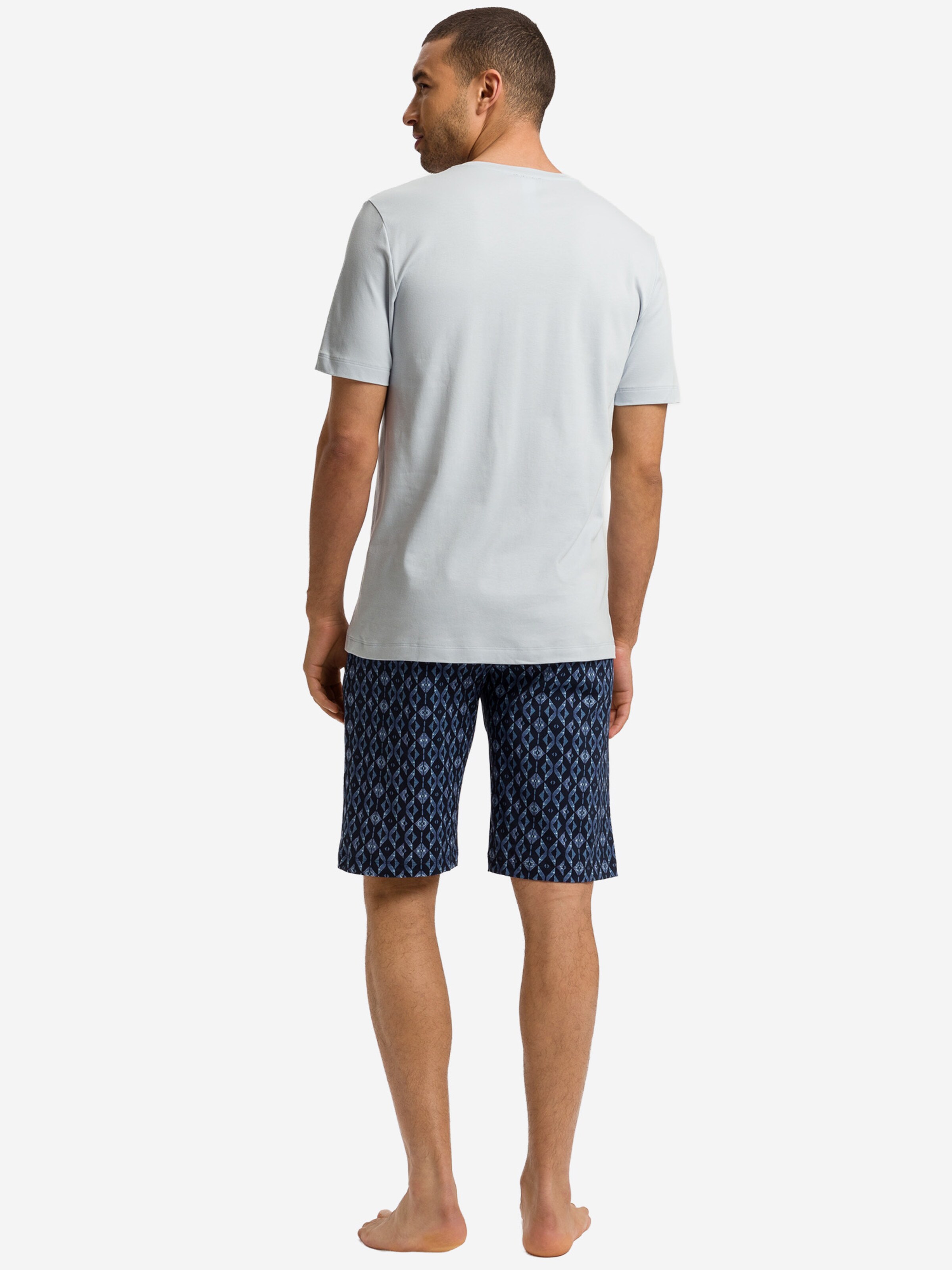 Hanro Pajama short ' Night & Day ' in Blue