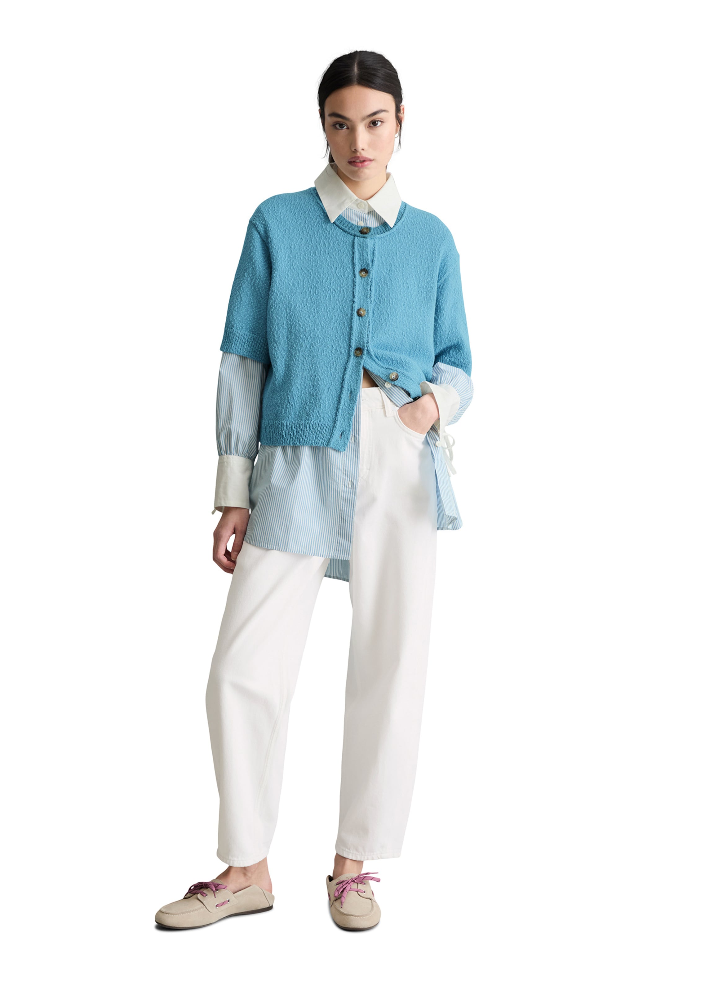 Marc O'Polo DENIM Strickjacke in Blau