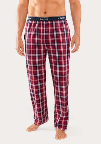 s.Oliver Pajama Pants in Red: front