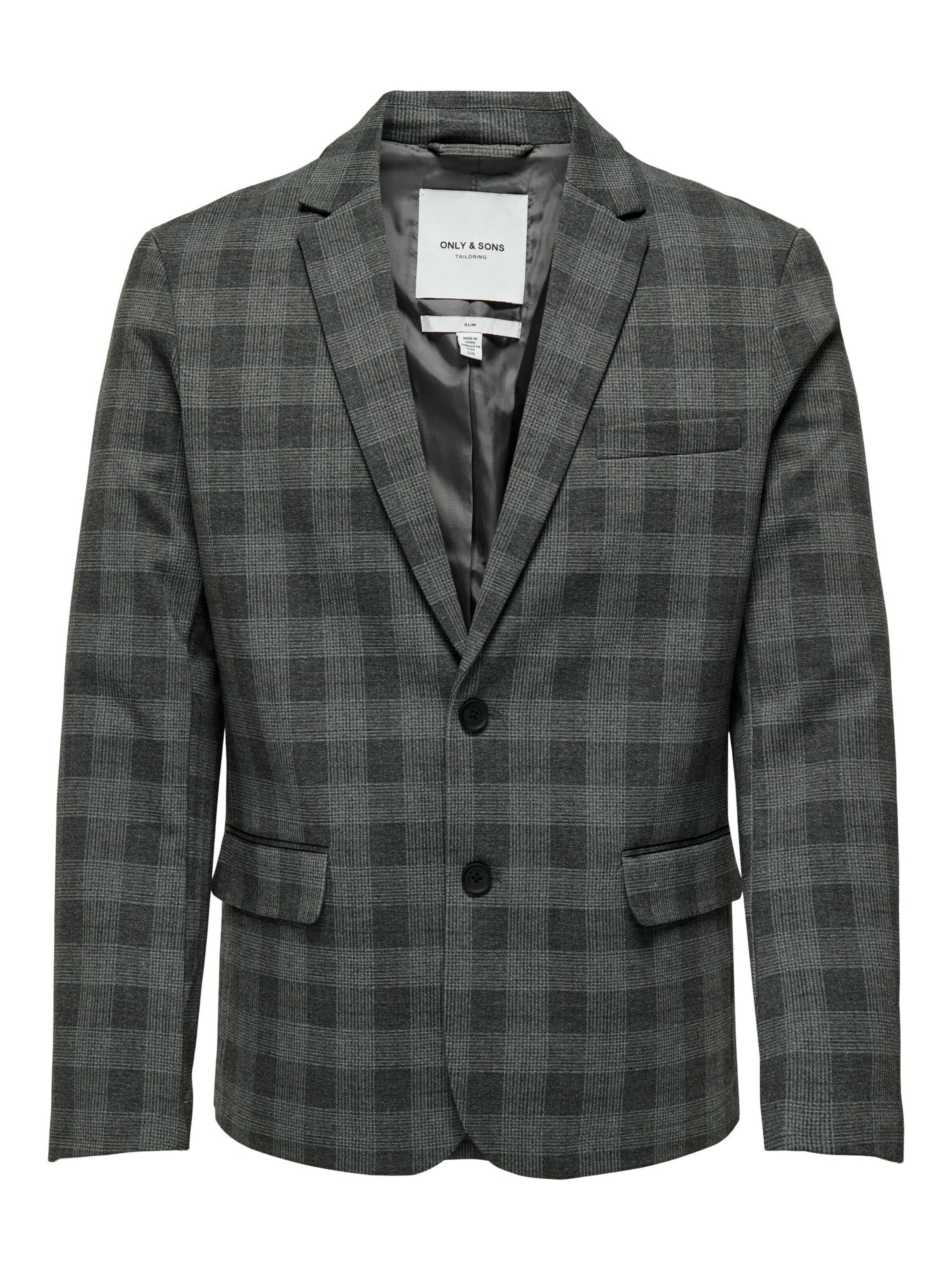 Only & Sons Slim Fit Jakke i grå: forside