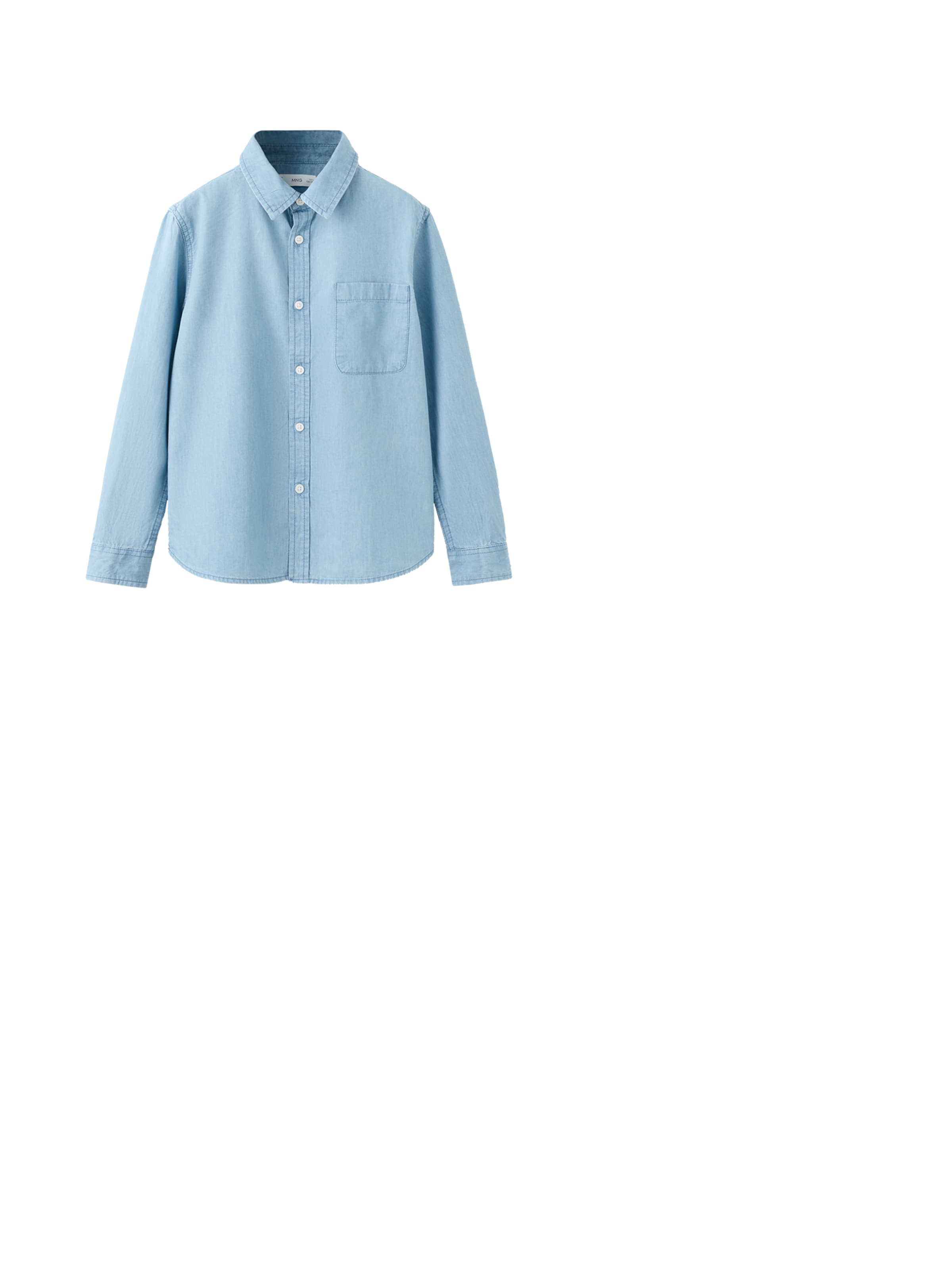 MANGO KIDS Regular Fit Hemd 'PACIFIC' in Blau: Vorderseite