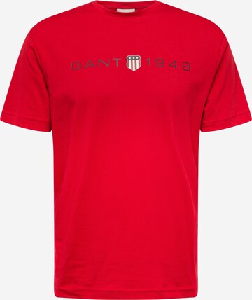 T-Shirt GANT en rouge : devant