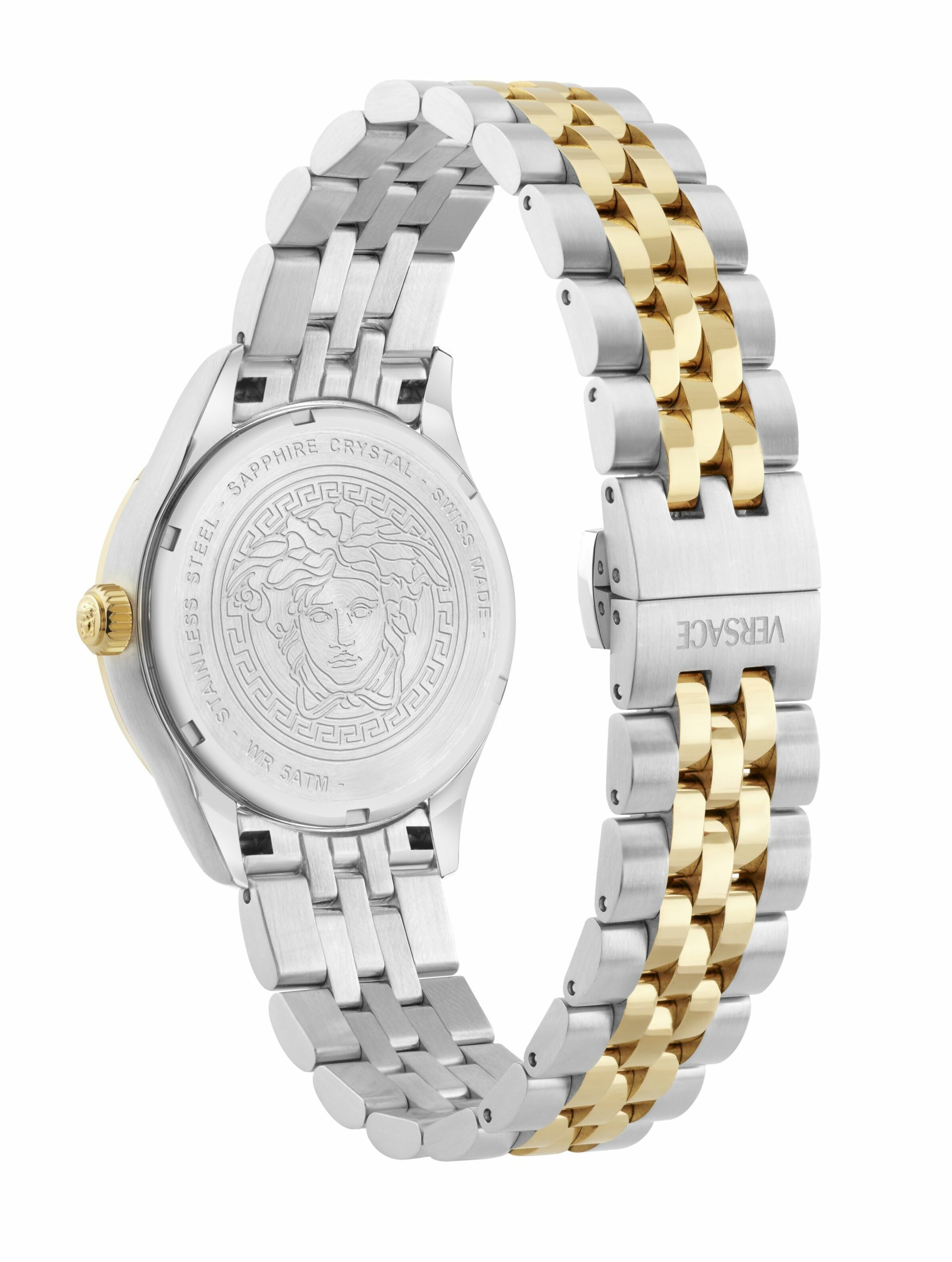 VERSACE Analoog horloge 'Hellenyium Lady' in Zilver
