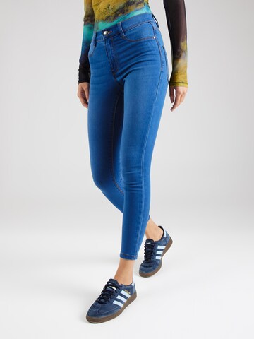 Skinny Jeans 'Frankie' de la Dorothy Perkins pe albastru: față