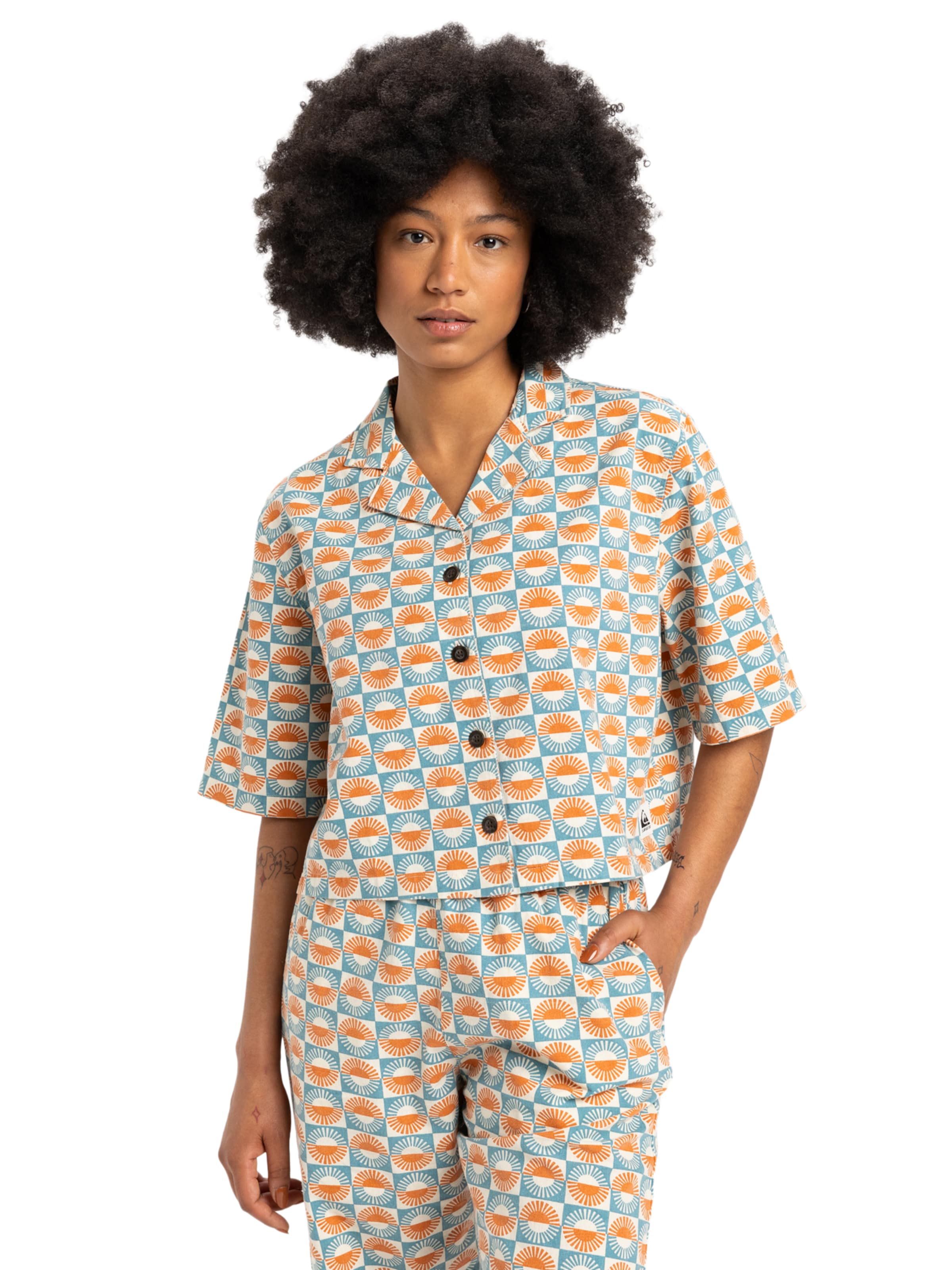 Chemisier 'Beach Ready' QUIKSILVER en mélange de couleurs : devant