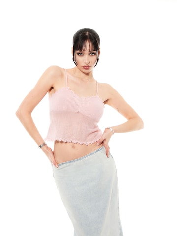 Tops en tricot 'Jarina' SHYX en rose : devant