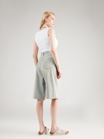 TOPSHOP Wide Leg Shorts in Blau