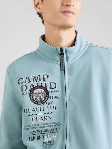 CAMP DAVID Zip-Up Hoodie in Blue