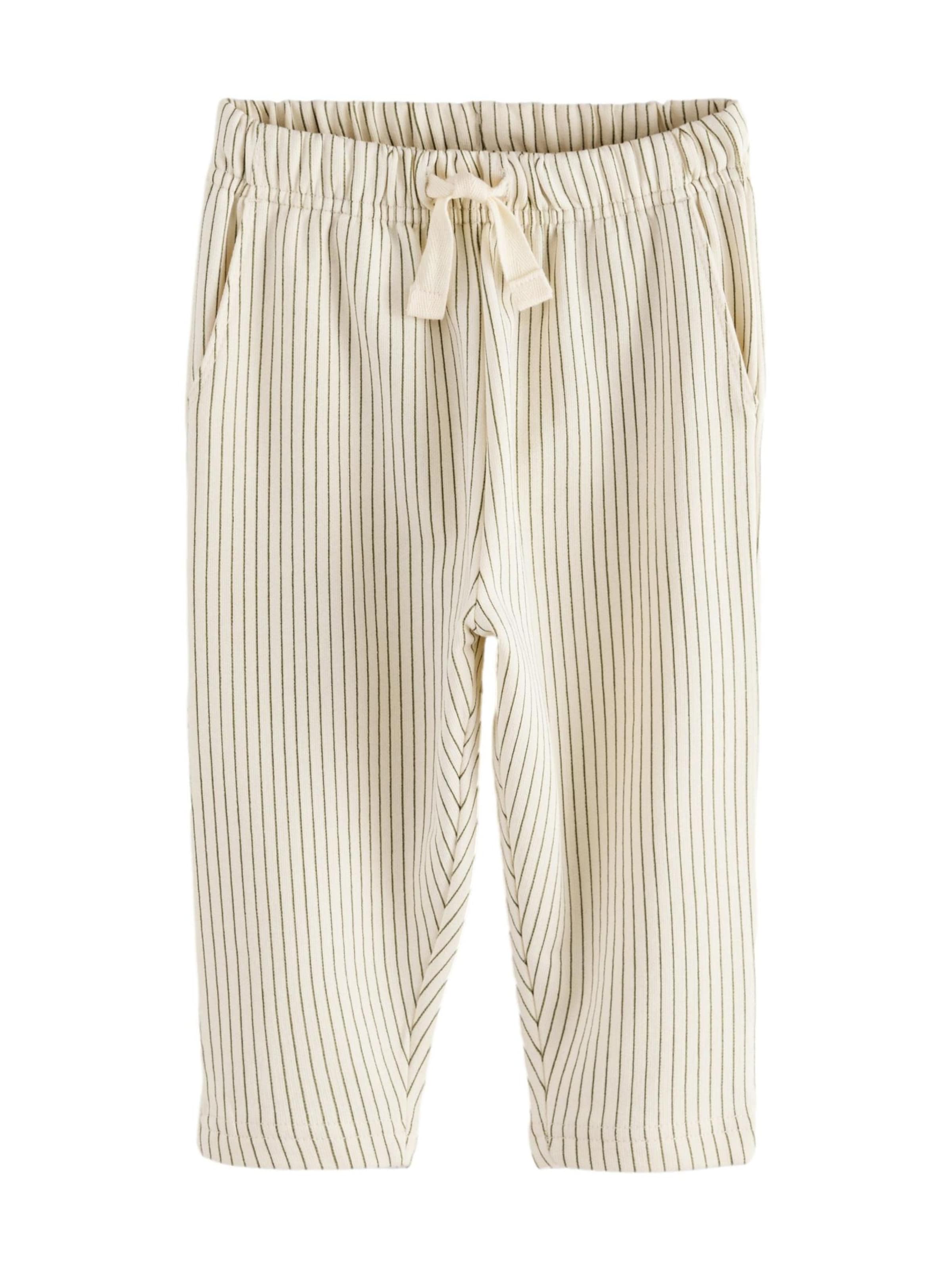 Next Normalny krój Spodnie w kolorze beżowy: przód