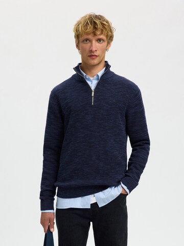SELECTED Pullover 'SLHDANE' in Blau: Vorderseite