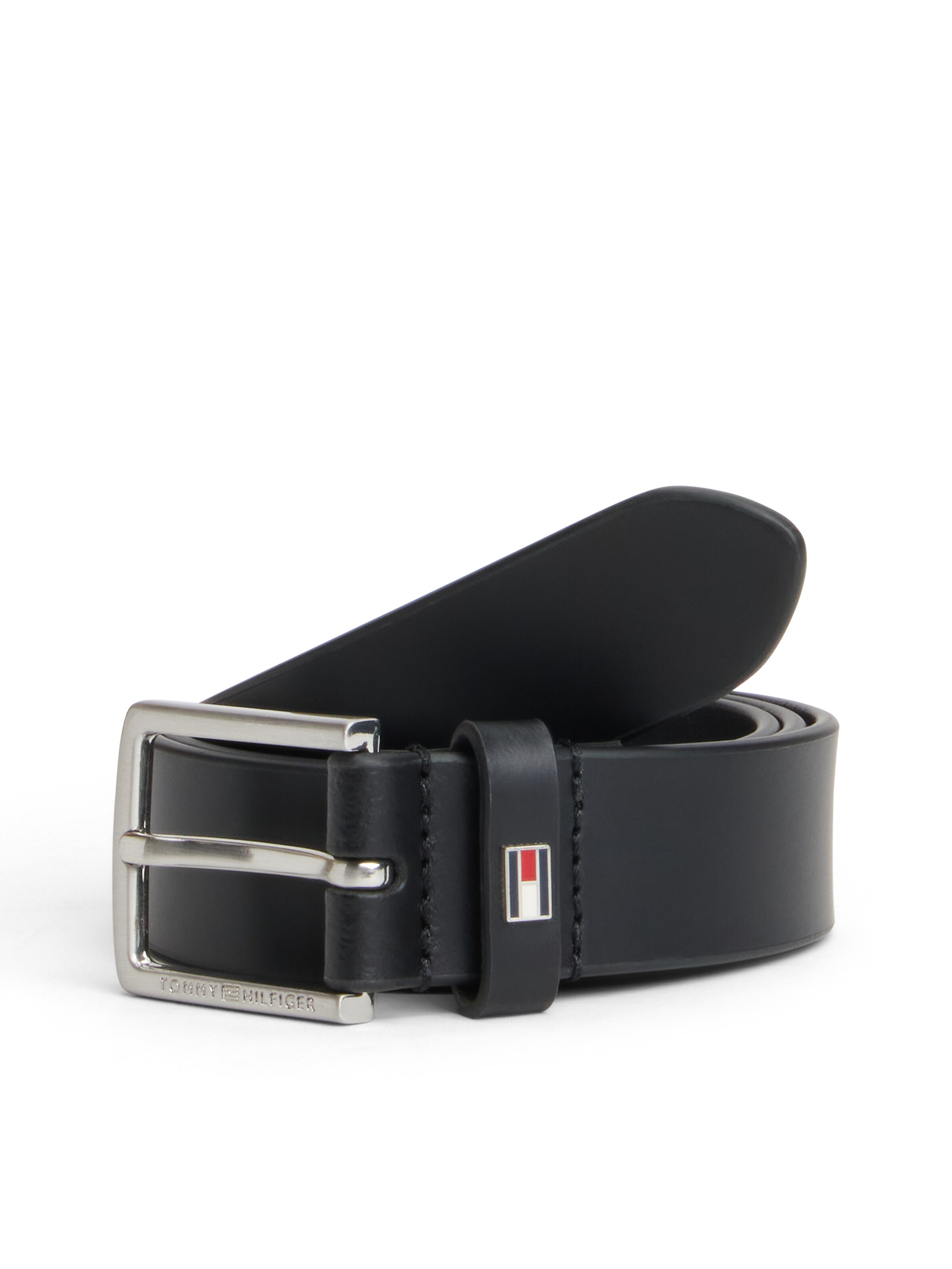 TOMMY HILFIGER Bælte i sort: forside