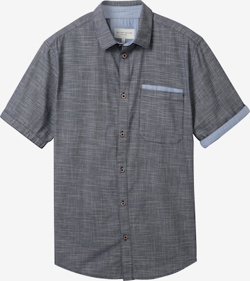 TOM TAILOR Regular fit Button Up Shirt in Grey: front