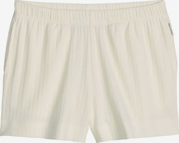 Marc O'Polo Pyjamashorts ' Mix N Match ' in Weiß: Vorderseite