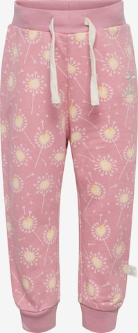 Effilé Pantalon 'LOGUN' Hummel en rose : devant