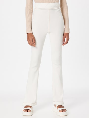 Free People - Flared Calças 'Under The Stars' em branco: frente