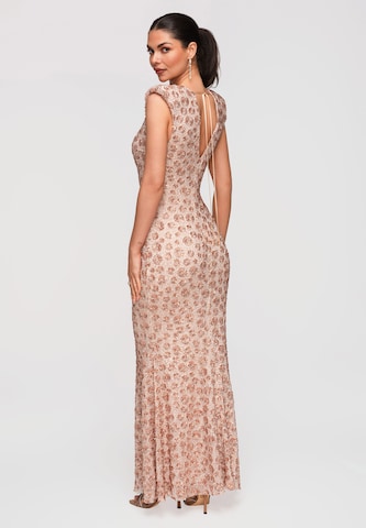 Ombre Evening dress in Beige