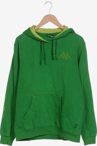 KAPPA Sweatshirt & Zip-Up Hoodie in L in Green: front