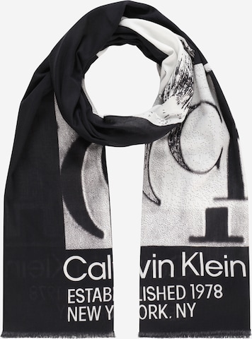 Calvin Klein Jeans Scarf in Black: front