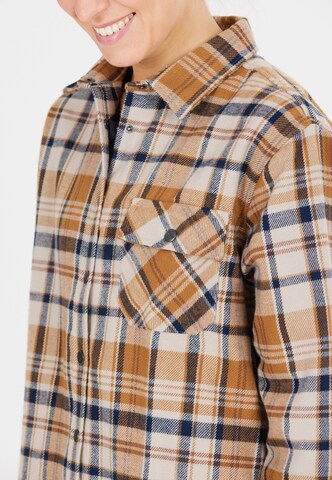 Whistler Athletic Button Up Shirt 'Wolfhard' in Brown
