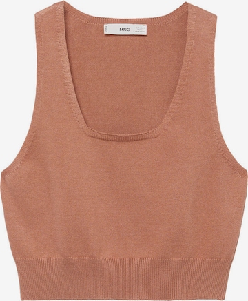 Top in maglia 'Lunera' di MANGO in rosa: frontale