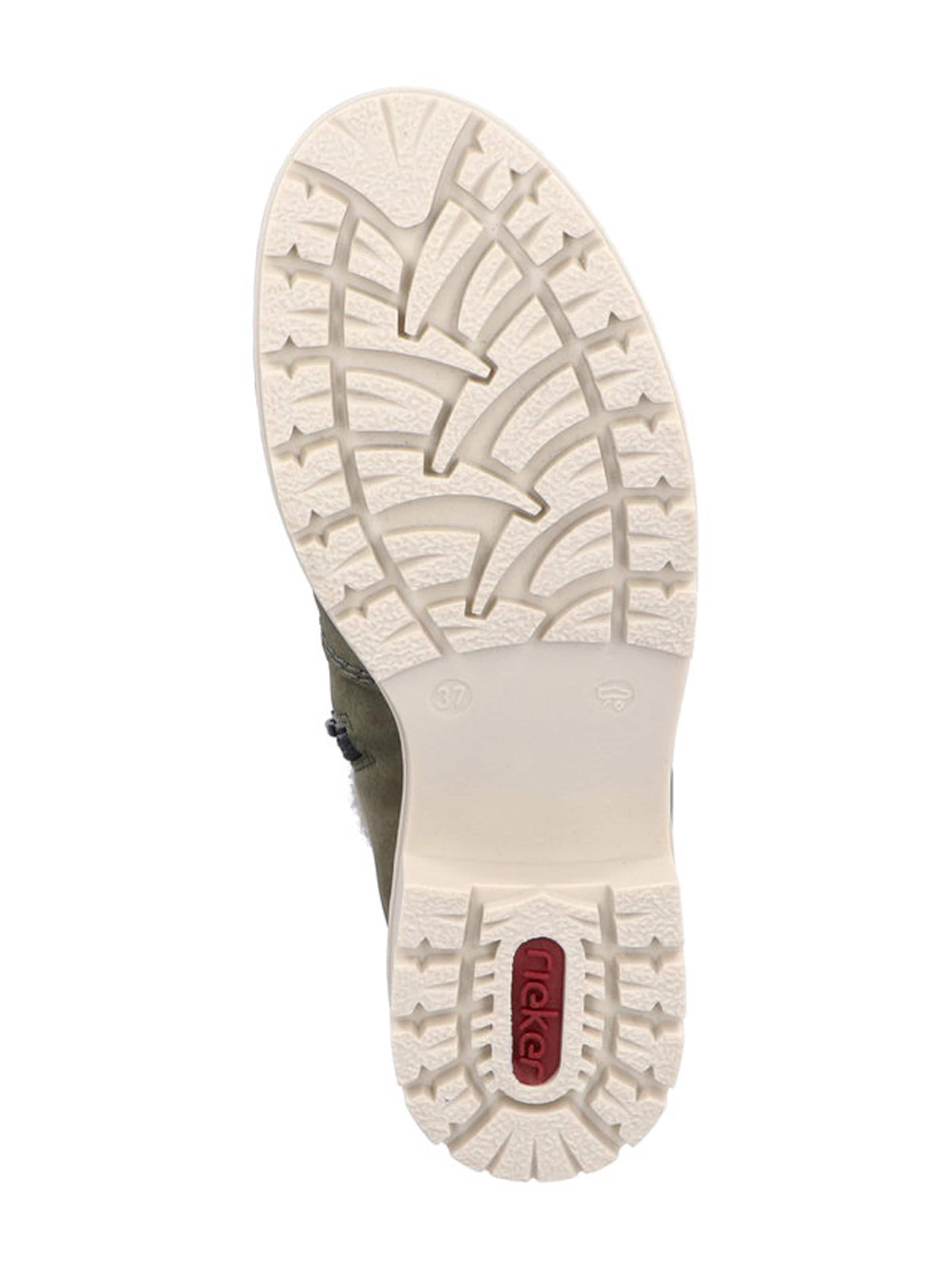 Rieker Botki sznurowane w kolorze zielony