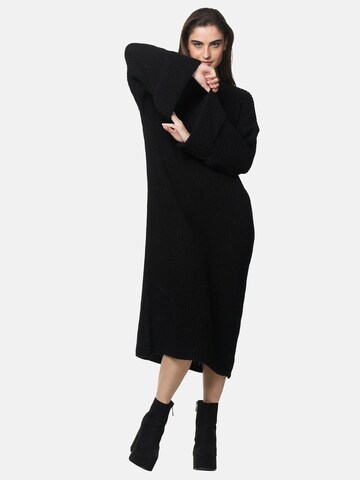 Robes en maille Elara en noir