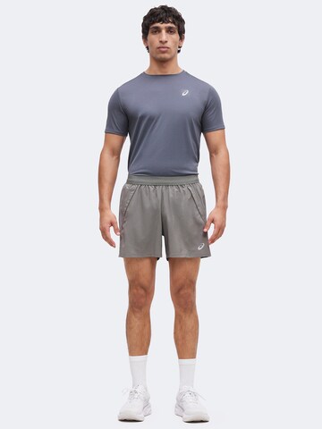 ASICS Regular Workout Pants 'ROAD' in Grey