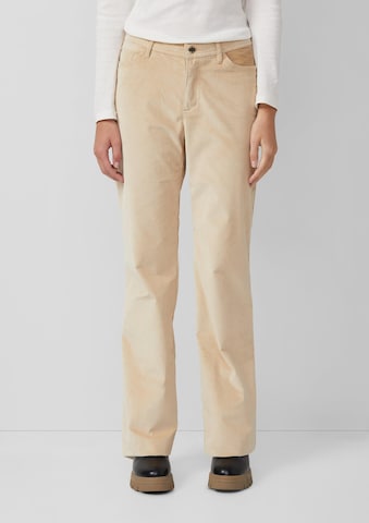 Regular Pantalon s.Oliver en beige : devant