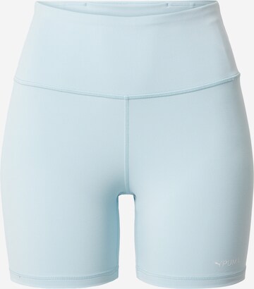 Skinny Pantalon de sport PUMA en bleu : devant