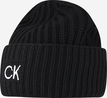 Calvin Klein Beanie in Black: front