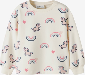 NAME IT - Sudadera 'NMFLILITH' en blanco: frente