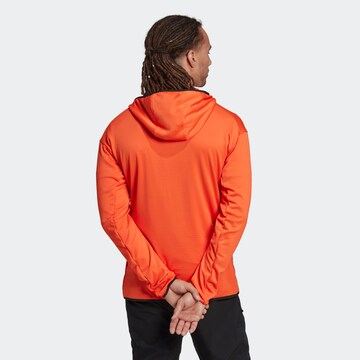 ADIDAS TERREX Skinny Funktionele fleece-jas in Oranje