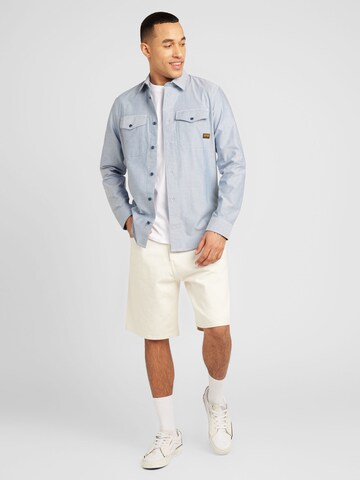 G-STAR Slim Fit Hemd 'Marine' in Blau
