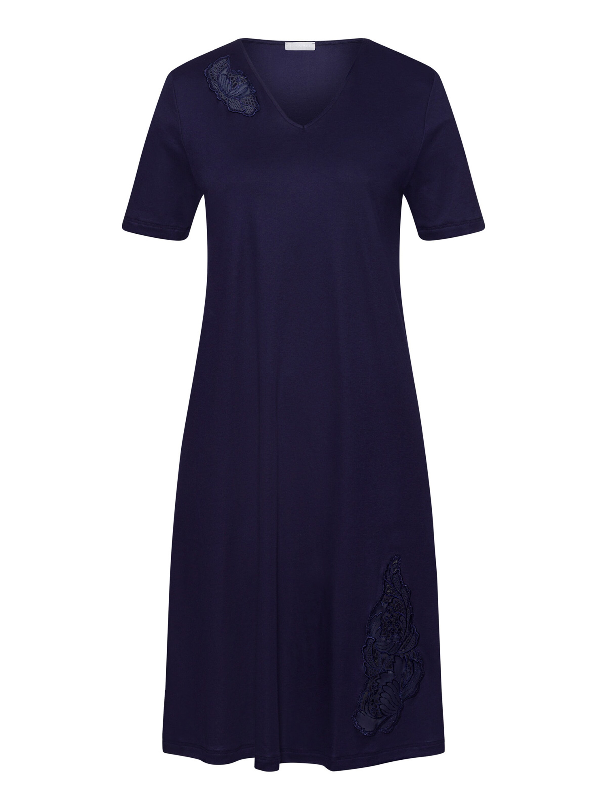 Hanro Nightgown ' Anne ' in Blue: front