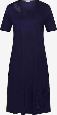 Hanro Nachthemd ' Anne ' in Blauw: voorkant