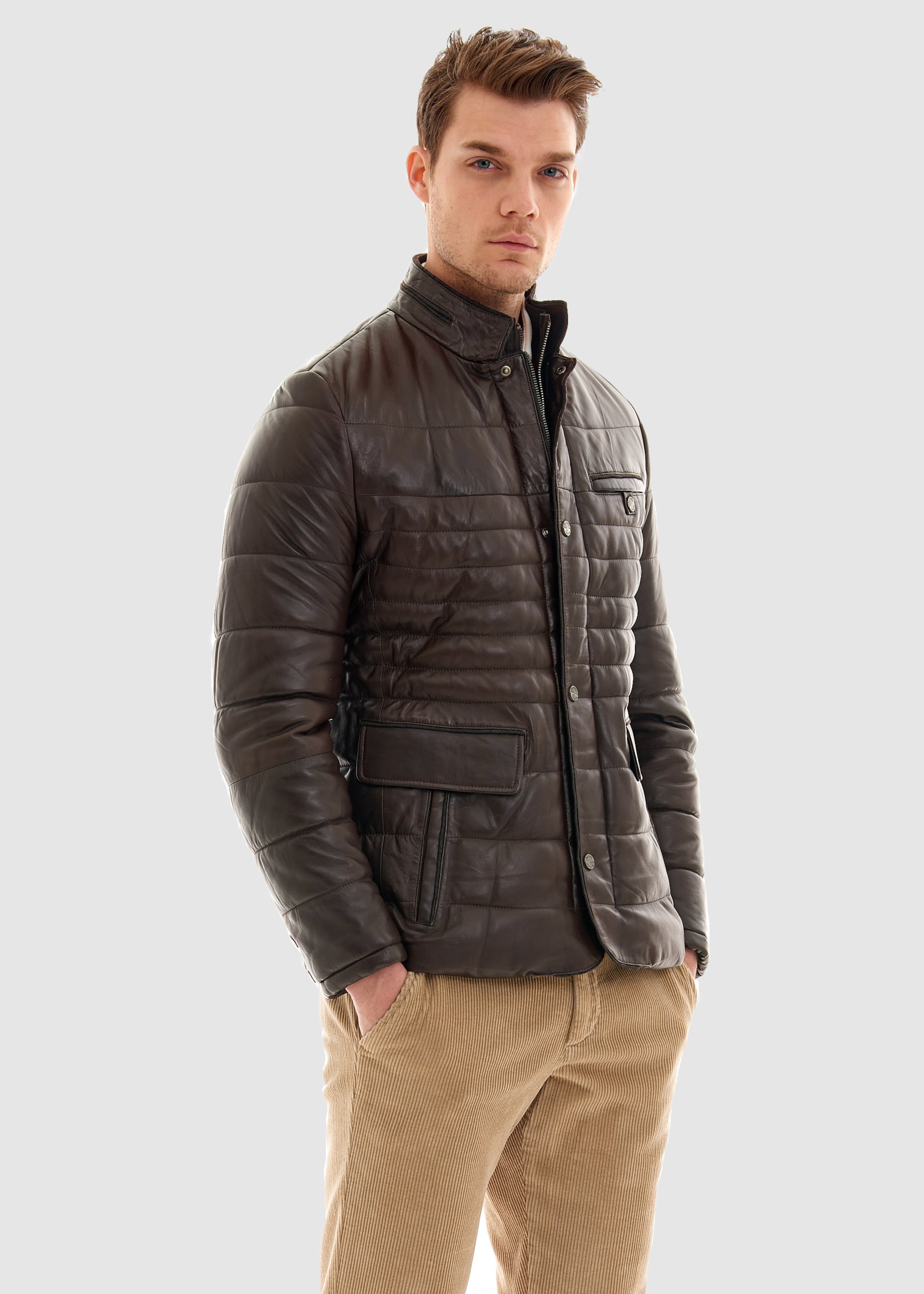 PIERRE CARDIN Between Season Jacket in Brown ABOUT YOU